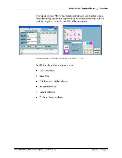 MicroStation System, MicroLog Version 4.2 - DTU Systems Biology ...