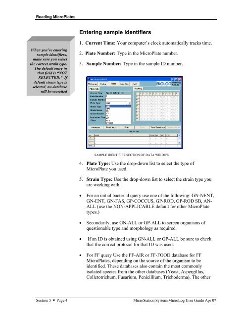 MicroStation System, MicroLog Version 4.2 - DTU Systems Biology ...