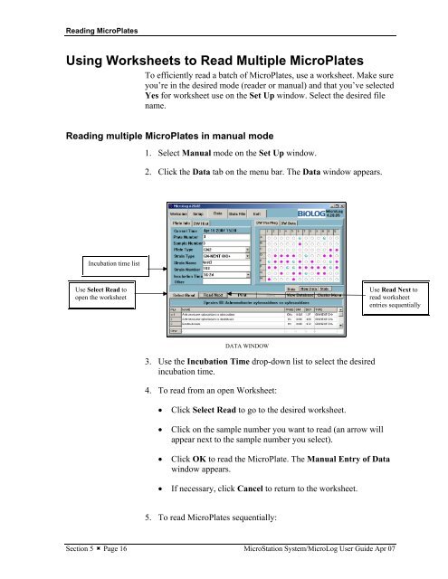 MicroStation System, MicroLog Version 4.2 - DTU Systems Biology ...