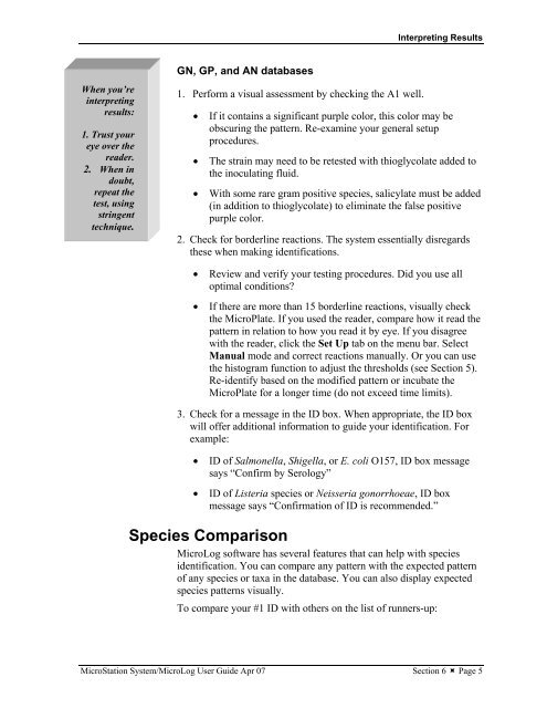 MicroStation System, MicroLog Version 4.2 - DTU Systems Biology ...