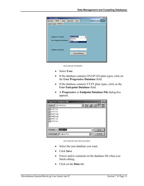 MicroStation System, MicroLog Version 4.2 - DTU Systems Biology ...