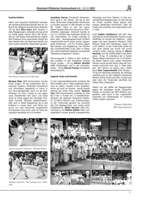 RKV-Info 03/2003 - BEIM RHEINLAND-PFÃLZISCHEN KARATE ...