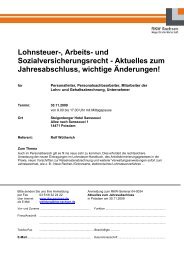 Aktuelles zum Jahresabschluss, wichtige Änderungen!