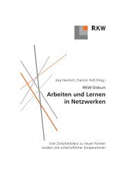 Arbeiten und Lernen in Netzwerken - RKW