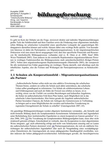 Interkulturelle Bildung an Ganztagsschulen - RKW Kompetenzzentrum