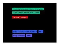 a trapped-atom quantum memory (PDF) - MIT