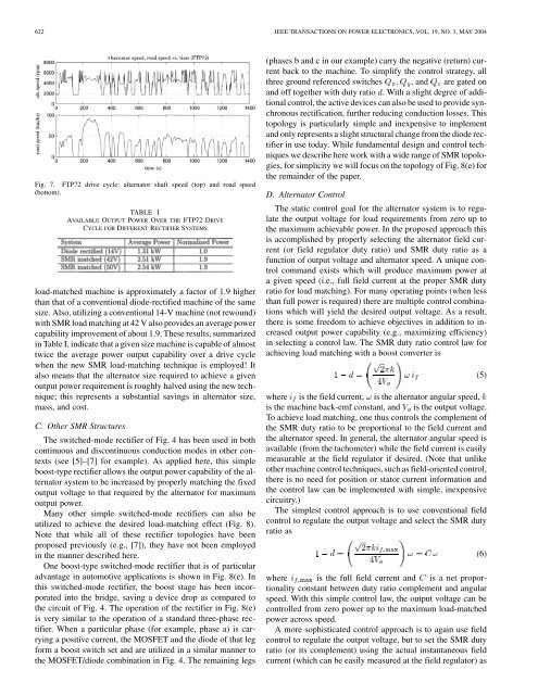 Automotive Power Generation and Control - IEEE Xplore