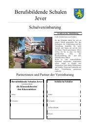 Schülerin/Schüler - Berufsbildende  Schulen Jever