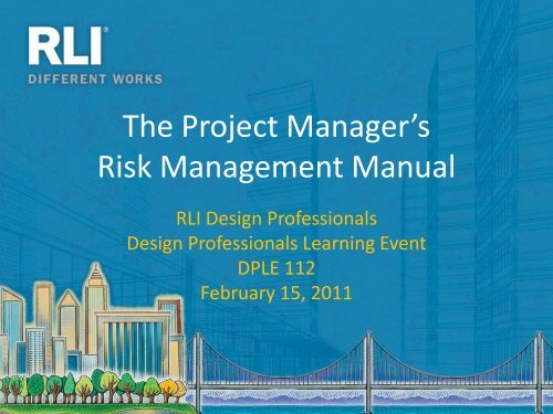 The Project Managers Risk Management Manual Rli Design - 