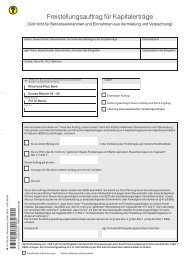 Formular Freistellungsauftrag - Rheinland Pfalz Bank