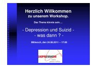 Depression und Suizid - BÃ¼ndnis gegen Depression