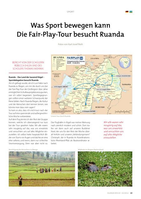 Jugend - Partnerschaft Ruanda