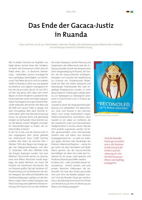 Jugend - Partnerschaft Ruanda