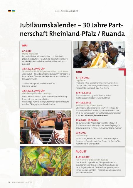 30 Jahre Partnerschaft auf AugenhÃ¶he - Partnerschaft Ruanda