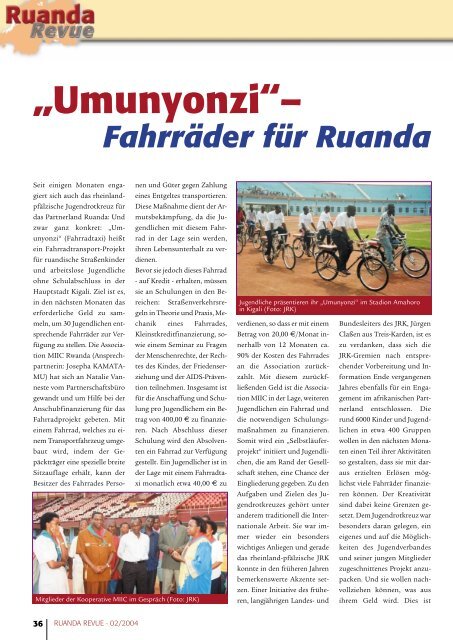 Ausgabe 2/2004 - Partnerschaft Ruanda