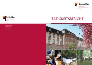 TÃ¤TigkeiTsberichT - in Rheinland-Pfalz