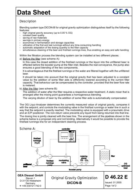 Data Sheet - GEA Diessel