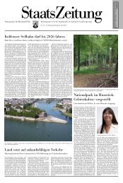 StaatsZeitung Nr. 21 - in Rheinland-Pfalz