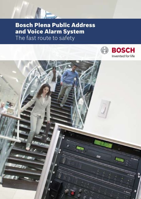 Bosch Plena Public Address and Voice Alarm ... - Ela-Data Gmbh