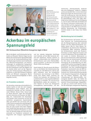 Ackerbau im europÃ¤ischen Spannungsfeld - Rheinischer ...