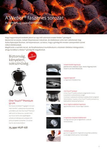 Weber grill katalógus 2010, összehasonlító táblázatokkal (PDF