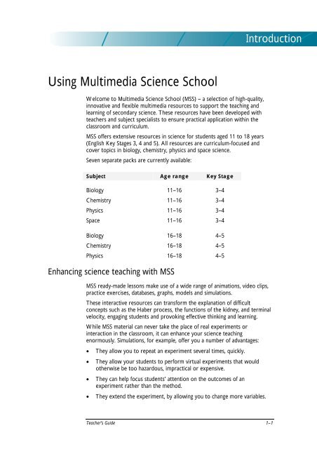 Science Content Guide - RM.com