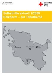 Selbsthilfe aktuell 1/2009 Reizdarm â ein ... - Deutsches Rotes Kreuz