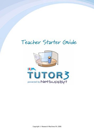 RM Tutor 3 - Staff Guide - RM.com