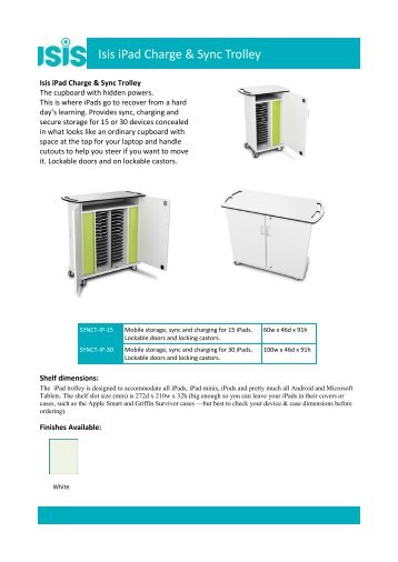 Isis iPad Charge & Sync Trolley - RM.com