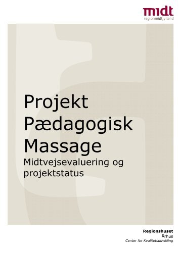 Projekt Pædagogisk Massage - Region Midtjylland