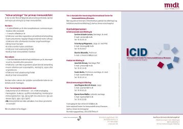 folder om ICID-centret