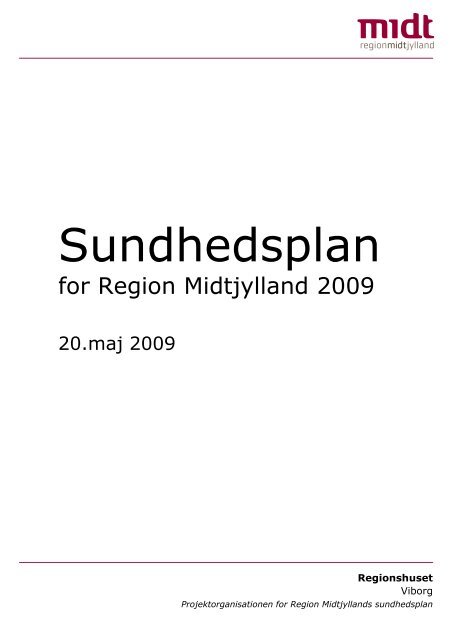 Sundhedsplan - Region Midtjylland