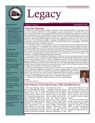 2nd Q 2011 Legacy - RMC Research Foundation