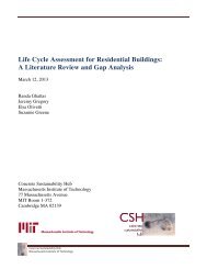 Life Cycle Assessment for Residential Buildings: A Literature ... - MIT