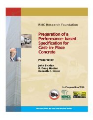 Preparation of a Performance-based Specification for Cast-in-Place ...