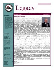 2013 1st Edition of Legacy (PDF) - RMC Research Foundation