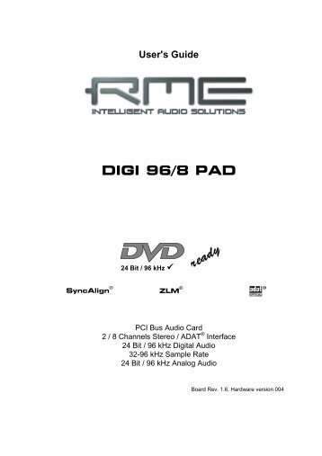 DIGI 96/8 PAD - RME