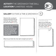 ACTIVITY THE GREENWICH TIME BALL LOCATION FLAMSTEED ...