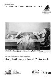 Story building on board Cutty Sark - National Maritime Museum