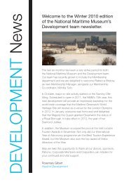 DEVELOPMENT News - National Maritime Museum