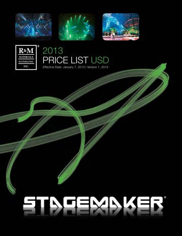 Stagemaker Price List - R&M Materials Handling equipment