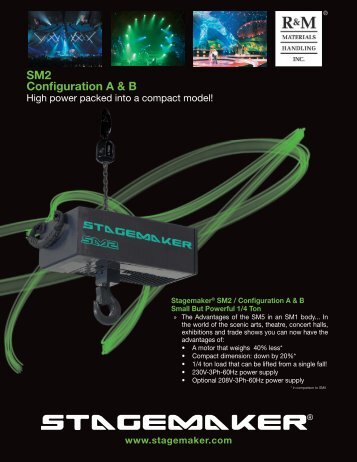 StagemakerÂ® SM2 Brochure - R&M Materials Handling equipment