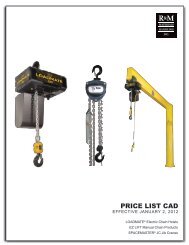 PRICE LIST CAD - R&M Materials Handling equipment