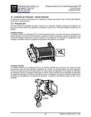 12 Limitador de Polipasto â Ajuste EstÃ¡ndar - R&M Materials ...