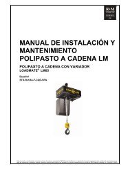 Manual de InstalaciÃ³n y Mantenimiento Polipasto a Cadena con ...