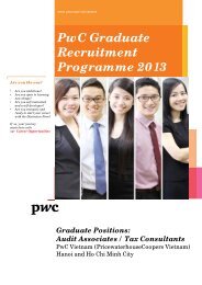 PwC Graduate Recruitment Programme 2013 - RMIT University ...