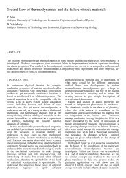 Second Law of thermodynamics and the failure of rock materials