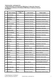 Teilnehmerliste - participants list 2. Regionalkonferenz ... - RML2future