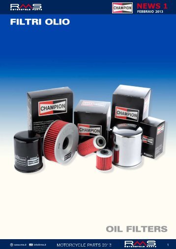 FILTRI oLIo oIL FILTERS - RMS
