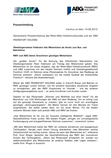 RMV und ABG bieten Anwohnern günstiges Mieterticket (PDF, 97 KB)